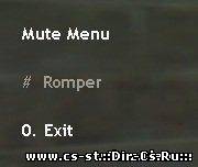 Mute menu