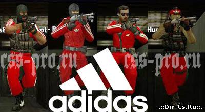 Скины player Т (New HQ Adidas team) для CS:S