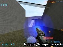 KK's blue muzzle flashes