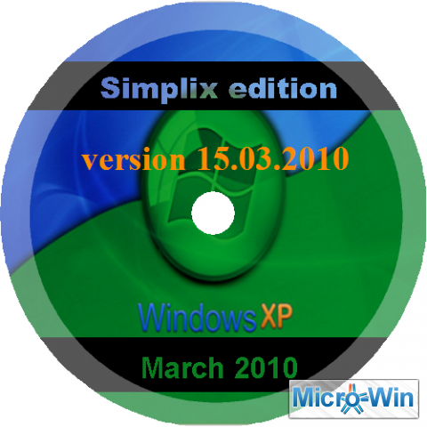 Windows XP Pro SP3 VLK Rus simplix edition (x86) 15.03.2010