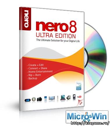 Nero 8.3.20.0 All Lang + Nero General CleanTool + Template Packs + Nero InCD + LightScribe Software