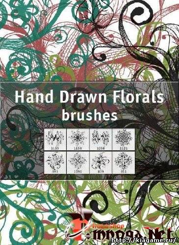 Hand Drawn Florals Brushes