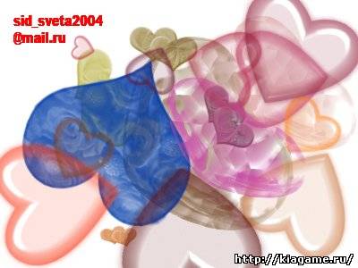 Кисти в стиле сердец