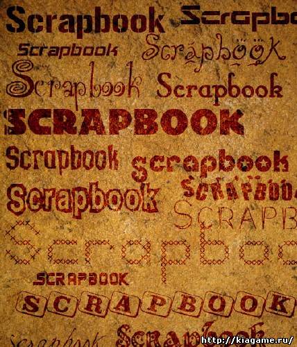 Шрифты для Scrapbook