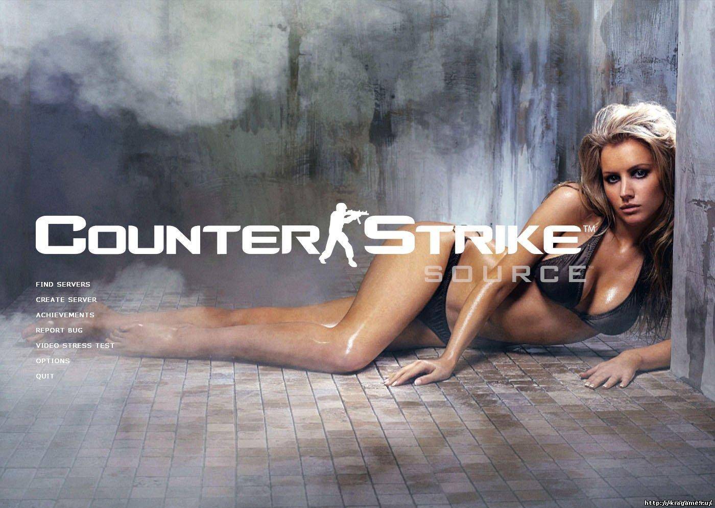 фон - девушка для CS Source скачать бесплатно