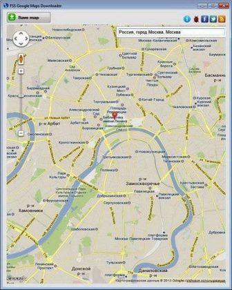 FSS Google Maps Downloader v.1.0.1.1 Portable (2013/Rus/Eng)