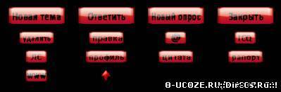 Красные кнопки стеклянные