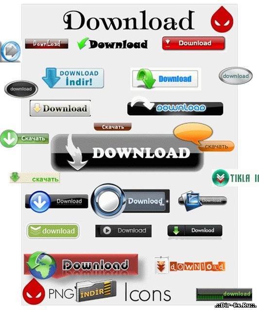 Кнопки "Скачать" и "Download"